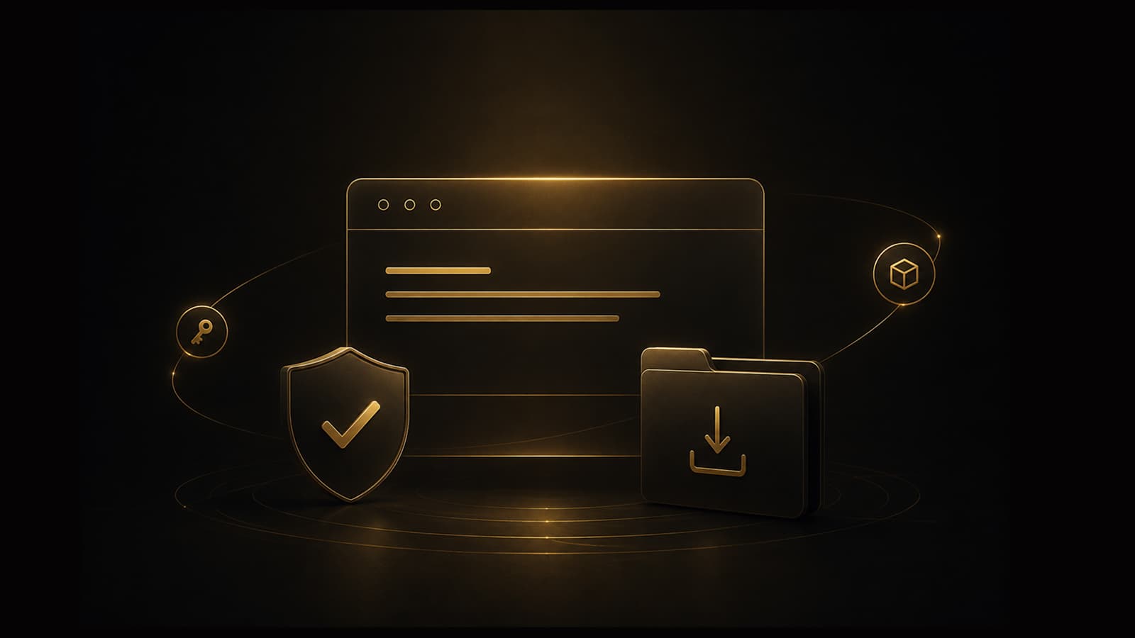 Interface frame representing create and import wallet flows